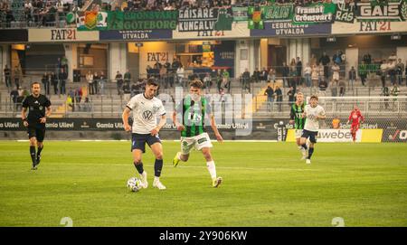 Göteborg, 18. September 2024. Moment im Spiel zwischen GAIS und Malmö FF in der schwedischen Fußballliga. Endergebnis: 0-0. Stockfoto