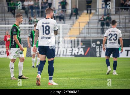 Göteborg, 18. September 2024. Moment im Spiel zwischen GAIS und Malmö FF in der schwedischen Fußballliga. Endergebnis: 0-0. Stockfoto