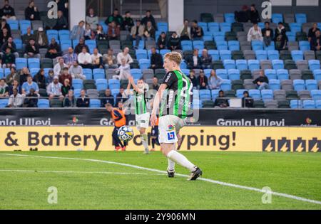 Göteborg, 18. September 2024. Moment im Spiel zwischen GAIS und Malmö FF in der schwedischen Fußballliga. Endergebnis: 0-0. Stockfoto