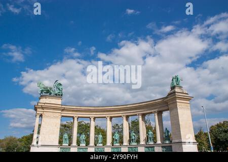 Boedapest, Ungarn 13. september 2008. Heldenplatz in Budapest Stockfoto