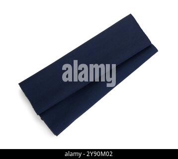 Dunkle Tischmatten aus Textil auf weißem Hintergrund Stockfoto