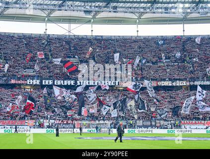 Frankfurt, Deutschland. Oktober 2024. FRA Fans im Spiel EINTRACHT FRANKFURT - FC BAYERN MÜNCHEN 3-3 am 6. Oktober 2024 in Frankfurt. Saison 2024/2025, 1.Bundesliga, FCB, München, Spieltag 6, Spieltag Fotograf: ddp Images/STAR-Images - DFL-VORSCHRIFTEN VERBIETEN JEDE VERWENDUNG VON FOTOS als BILDSEQUENZEN und/oder QUASI-VIDEO - Credit: ddp Media GmbH/Alamy Live News Stockfoto