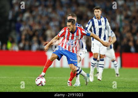 San Sebastian, Spanien. Oktober 2024. Koke (Atletico) Fußball/Fußball : spanisches Spiel "LaLiga EA Sports" zwischen Real Sociedad 1-1 Club Atletico de Madrid in der reale Arena in San Sebastian, Spanien. Quelle: Mutsu Kawamori/AFLO/Alamy Live News Stockfoto