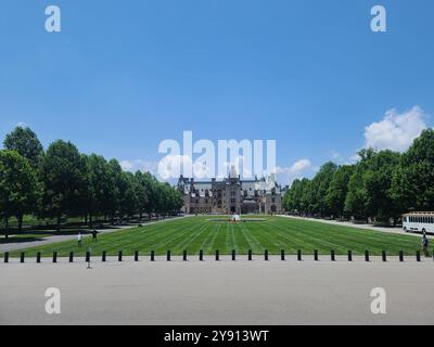 Asheville, North Carolina - 14. Juni 2021 - das Biltmore Estate im Besitz der Familie Vanderbilt und das größte amerikanische Haus. Stockfoto