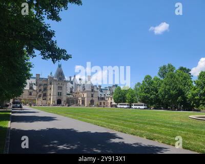 Asheville, North Carolina - 14. Juni 2021 - das Biltmore Estate im Besitz der Familie Vanderbilt und das größte amerikanische Haus. Stockfoto