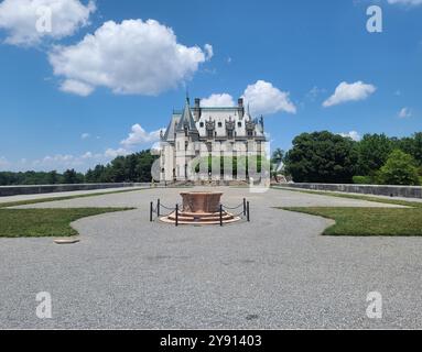 Asheville, North Carolina - 14. Juni 2021 - SideView-Detail des Biltmore Estate, das der Familie Vanderbilt gehört. Stockfoto