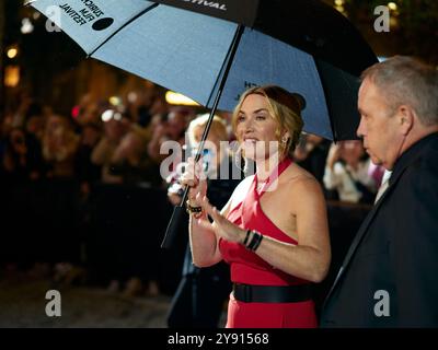 ZÜRICH / SCHWEIZ, 7. Oktober 2024. Kate Winslet auf grünem Teppich für den Film „Lee“ beim 20. Zürcher Filmfestival am 7. Oktober 2024 im Festivalzentrum. Credits: Walter Gilgen Credits: Walter Gilgen/Alamy Live News Stockfoto