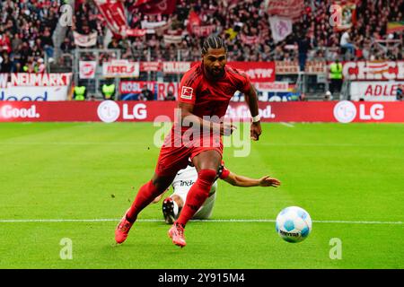 Bundesliga, 06.10.2024: Eintracht Frankfurt gegen FC Bayern München, Serge Gnabry, Deutsche Bank Park. Stockfoto