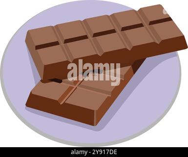 Schokoladenriegel Essen Stock Vektor