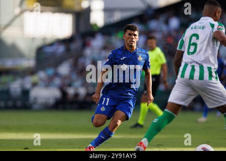 Carles Alena während des LaLiga EASPORTS Spiels zwischen den Teams von Real Betis Balompie und Getafe CF im Estadio Benito Villamarin (Maciej Rogowski) Stockfoto