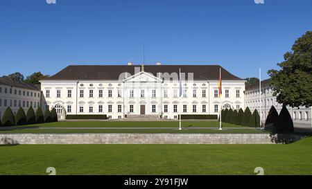 Schloss Bellevue in Berlin, Sitz des Bundespräsidenten, Berlin, Deutschland, Europa Stockfoto