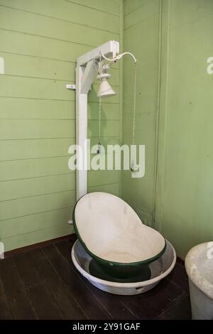 Maison Eureka, Dusche, 19. Jahrhundert, Moka, Indischer Ozean, Insel, Mauritius, Afrika Stockfoto