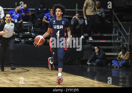 Christopher Brown (USA). FIBA Basketball Americup U18 - Buenos Aires 2024 Stockfoto