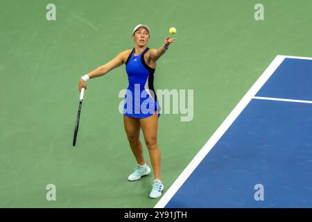 Jessica Pegula (USA) tritt am 7. September 2024 2024 im USTA Billie Jean King National Tennis Center in New York City an. Stockfoto