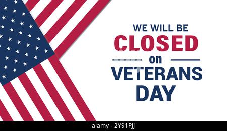 Veteranentag zu Ehren aller, die Background Design dienten. Banner, Poster, Grußkarte. Vektorgrafik Stock Vektor
