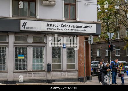 KGB in Riga, Lettland. Das Cornerhouse Stockfoto