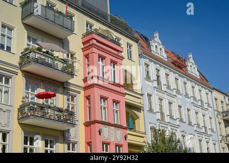 Altbauten, Immanuelkirchstraße, Prenzlauer Berg, Pankow, Berlin, Deutschland *** Altbauten, Immanuelkirchstraße, Prenzlauer Berg, Pankow, Berlin, Deutschland Stockfoto