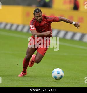 Frankfurt, Deutschland. Oktober 2024. Serge Gnabry fotografiert beim Fußball Bundesliga Spiel Eintracht Frankfurt gegen den FC. Bayern München. Am 6.9.2024 in Frankfurt. Quelle: dpa/Alamy Live News Stockfoto