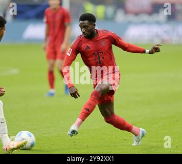 Frankfurt, Deutschland. Oktober 2024. Alphonso Davies fotografiert beim Fußball Bundesliga Spiel Eintracht Frankfurt gegen den FC. Bayern München. Am 6.9.2024 in Frankfurt. Quelle: dpa/Alamy Live News Stockfoto