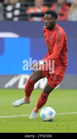 Frankfurt, Deutschland. Oktober 2024. Alphonso Davies fotografiert beim Fußball Bundesliga Spiel Eintracht Frankfurt gegen den FC. Bayern München. Am 6.9.2024 in Frankfurt. Quelle: dpa/Alamy Live News Stockfoto