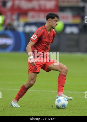 Frankfurt, Deutschland. Oktober 2024. Aleksandar Pavlovic. Fotografiert beim Fußball Bundesliga Spiel Eintracht Frankfurt gegen den FC. Bayern München. Am 6.9.2024 in Frankfurt. Quelle: dpa/Alamy Live News Stockfoto