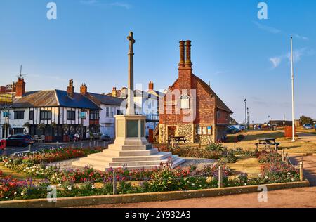 Die Moot Hall in Aldeburgh, Suffolk, erbaut um 1550 im Tudor-Stil. Stockfoto