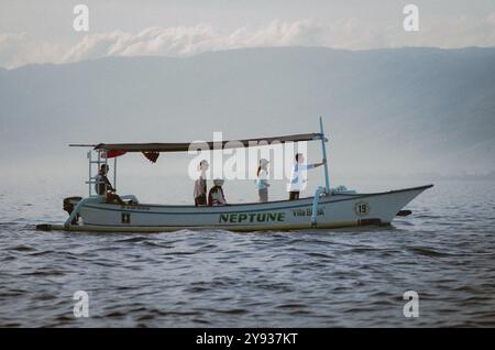 Delfinbeobachtung - Lovina, Bali Stockfoto