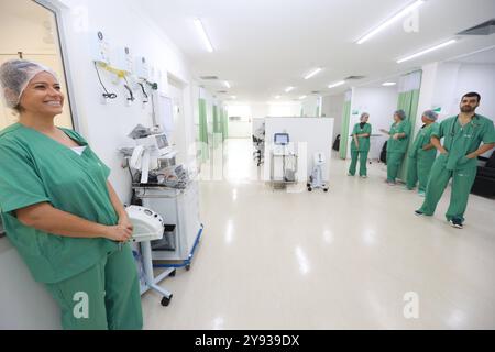 Öffentliches Krankenhaus in bahia itaberaba, bahia, brasilien - 30. august 2024: Ansicht einer Station eines öffentlichen Krankenhauses in der Stadt Itaberaba. ITABERABA BAHIA BRASILIEN Copyright: XJoaxSouzax 230824JOA423 Stockfoto