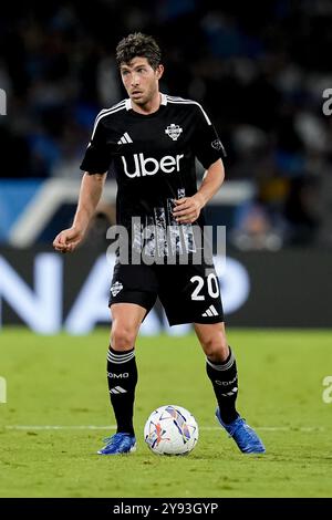 Neapel, Italien. Oktober 2024. Sergi Roberto von Como 1907 während der Serie A Enilive Match zwischen SSC Napoli und Como 1907 im Stadio Diego Armando Maradona am 4. Oktober 2024 in Neapel Credit: Giuseppe Maffia/Alamy Live News Stockfoto