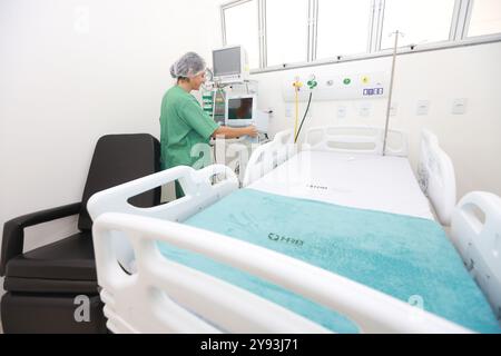 Itaberaba, bahia, brasilien - 30. august 2024: Ansicht einer Station eines öffentlichen Krankenhauses in der Stadt Itaberaba. Stockfoto