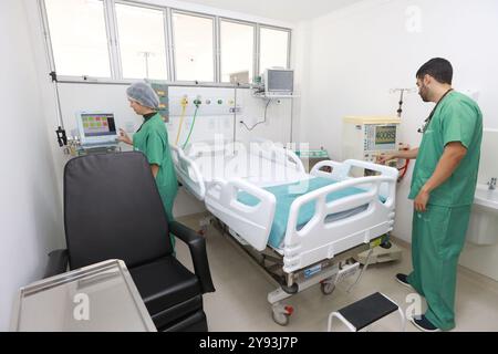 Itaberaba, bahia, brasilien - 30. august 2024: Ansicht einer Station eines öffentlichen Krankenhauses in der Stadt Itaberaba. Stockfoto