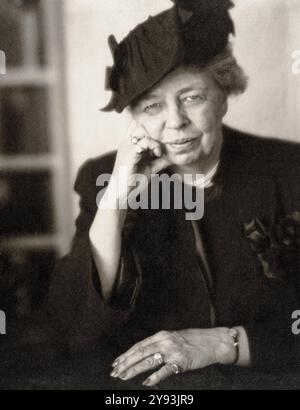Anna Eleanor Roosevelt (1884–1962), Porträtfoto von Clara Sipprell, 1949 Stockfoto
