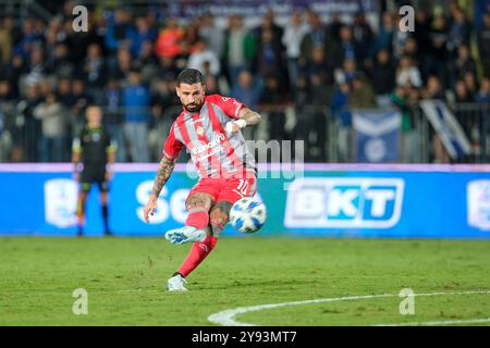 Cristian Buonaiuto von US Cremonese tritt den Elfmeterschießen während des italienischen Fußballspiels der Serie B zwischen Brescia Calcio FC und US CRE Stockfoto