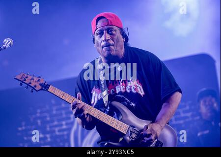 28. Juni 2024: Ernie C tritt mit Body Count beim Hellfest Open Air Festival in Clisson auf Stockfoto