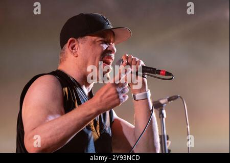 28. Juni 2024: ICE-T tritt mit Body Count beim Hellfest Open Air Festival in Clisson auf Stockfoto