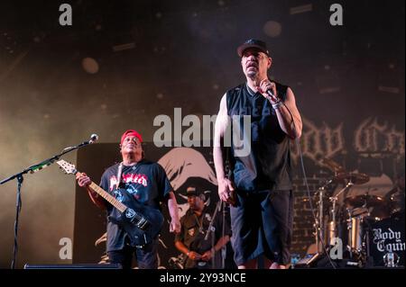 28. Juni 2024: ICE-T und Ernie C treten mit Body Count beim Hellfest Open Air Festival in Clisson auf Stockfoto