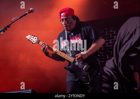 28. Juni 2024: Ernie C tritt mit Body Count beim Hellfest Open Air Festival in Clisson auf Stockfoto