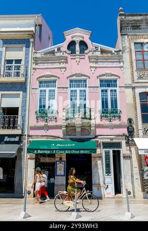 Jugendstilarchitektur, Aveiro, Centro, Portugal, Europa Stockfoto