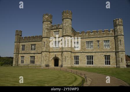 Leeds Castle bei Maidstone, Kent, England, Großbritannien, Europa Stockfoto