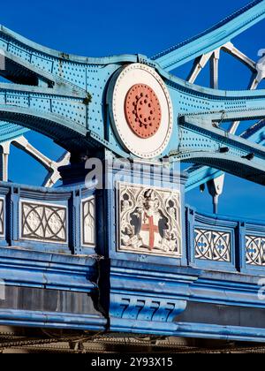Tower Bridge, Detailansicht, London, England, Großbritannien, Europa Stockfoto