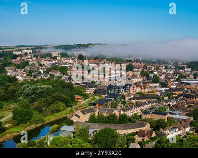 Townscape on a neggy Morning, Lewes, East Sussex, England, Vereinigtes Königreich, Europa Stockfoto