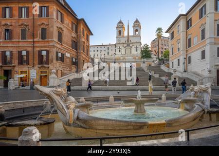 Piazza di Spagna, Rom, Latium, Italien, Europa Stockfoto