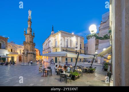 Guglia dell'Immacolata (Turm der unbefleckten Empfängnis), Piazza Salandra (Salandra-Platz), Nardo, Lecce, Salento, Apulien, Italien, Europa Stockfoto