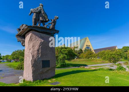 Blick auf das Bygdoy WW II Navy Memorial im Fram Museum, Bygdoynesveien, Oslo, Norwegen, Skandinavien, Europa Stockfoto