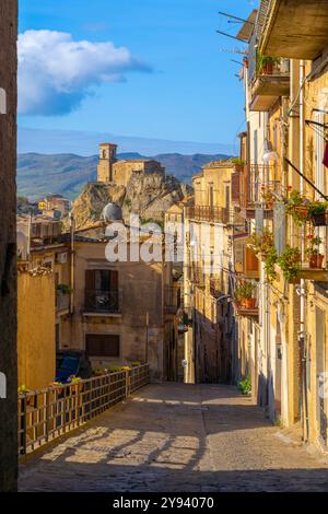 Nikosia, Enna, Sizilien, Italien, Mittelmeer, Europa Stockfoto