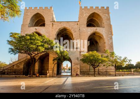 Torres de Serranos, Valencia, Spanien, Europa Stockfoto