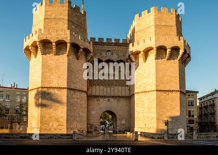 Torres de Serranos, Valencia, Spanien, Europa Stockfoto