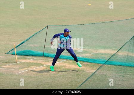 Shakib Al Hasan während des Bangladesh One Day International (ODI) Teams nimmt an einem Training im Zahur Ahmed Cricket Stadium in Chattogram, Bangladesch Teil Stockfoto