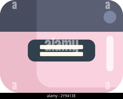 Minimalistische flache Vektor-Illustration eines Internet-Browserfensters, isoliert auf weißem Hintergrund Stock Vektor