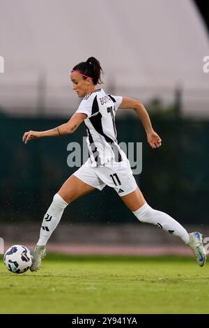 Biella, Italien. Oktober 2024. Juventus Women Barbara Bonansea während des Serie A Frauenfußballspiels zwischen Juventus Women und Fiorentina im Stadion Comunale Vittorio Pozzo La Marmora in Biella, Italien - 30. September 2024. Sport - Fußball (Foto: Fabio Ferrari/LaPresse) Credit: LaPresse/Alamy Live News Stockfoto